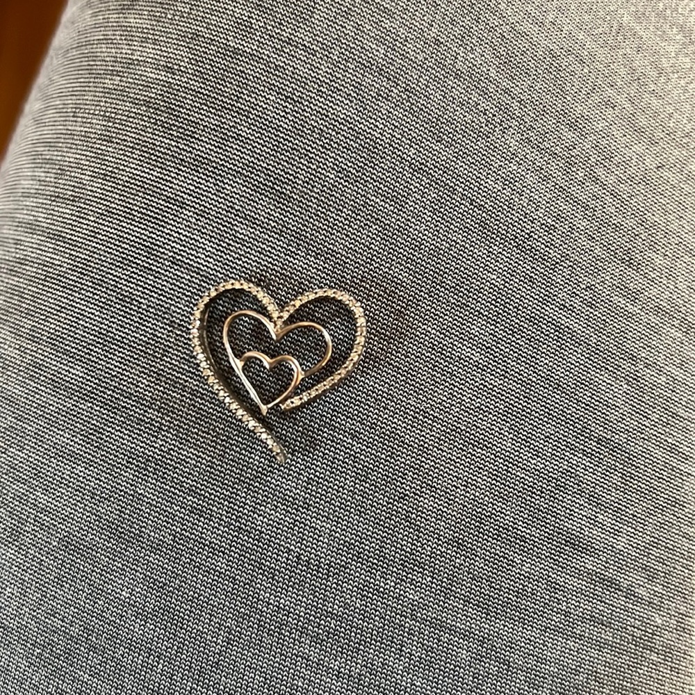 Diamond heart pendant